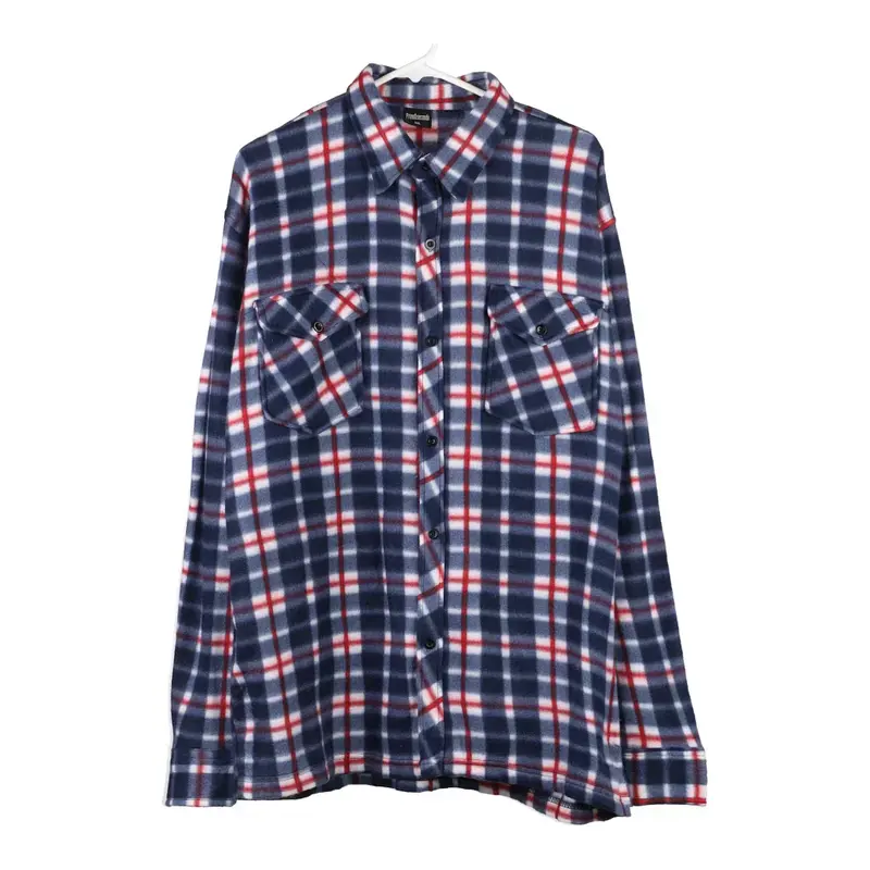 Primo& Secondo Checked Flannel Shirt - 2XL Block Colour Polyester Blend