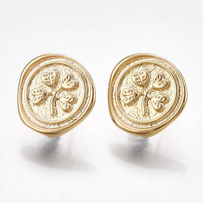 Brass Stud Earring Findings