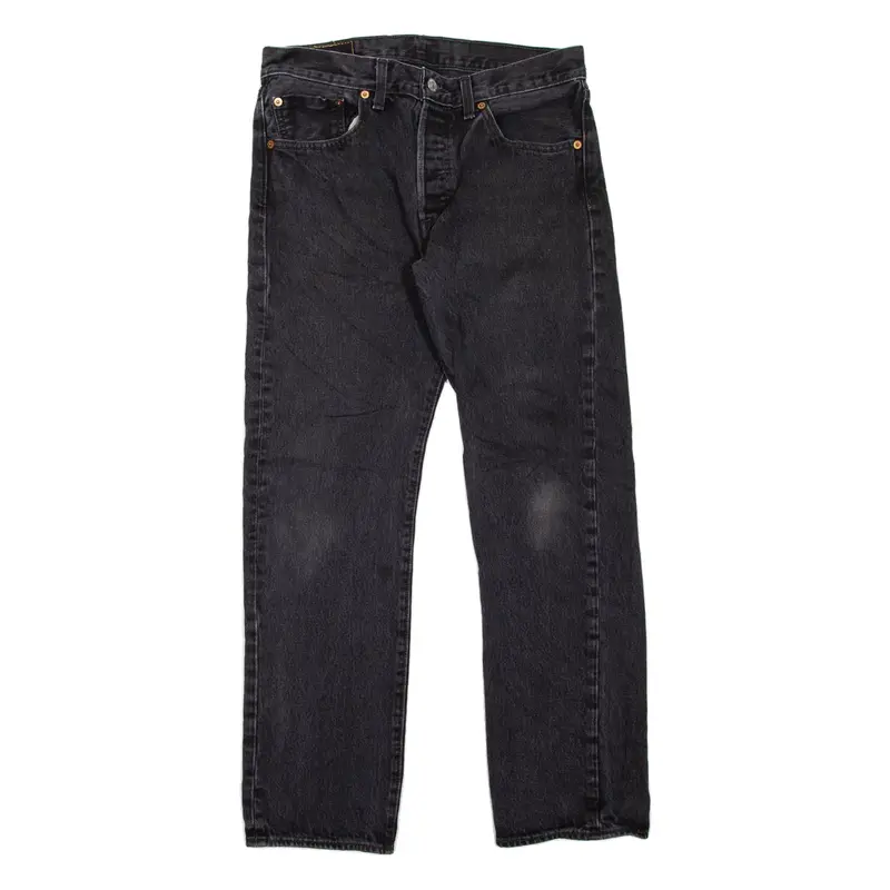 LEVI'S 501 Jeans Mens Black Regular Straight W31 L30