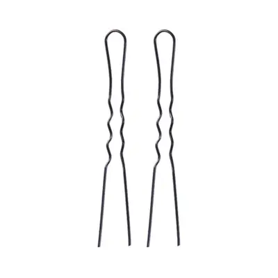 Eurostil Black Hairpins Box 49mm Pack of 200 units