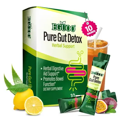 EGUOO Multi Prebiotic Complex Digestive Healthcare 10 packets (1 box) - Contains Senna Leaf and Cascara Sagrada - DigeZyme - ...