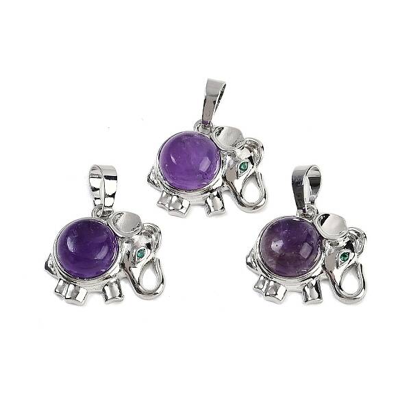 Natural Amethyst Pendants