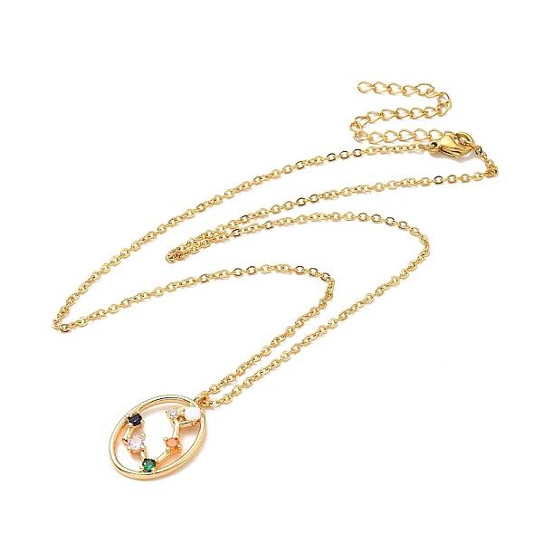 Colorful Cubic Zirconia Constellation Pendant Necklace