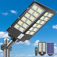 Solar Street Light Outdoor, 450000 Lumens, 3 Modes LED Waotion Sensor Security Wall Lamp for Outdoor Garden Street Yard Fall ...