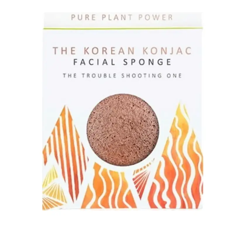 The konjac sponge company The Elements Fire with Purifying Volcanic Facial Sponge