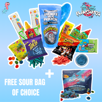 Flavoritos, Blue Sour Raspberry Pickle Kits With a Free Flavoritos Bag