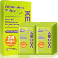Teeth Whitening Strips - 14 Treatments Enamel-Safe Natural Coconut White Strips for Teeth Whitening, Non-Sensitive, Mint, 28 ...