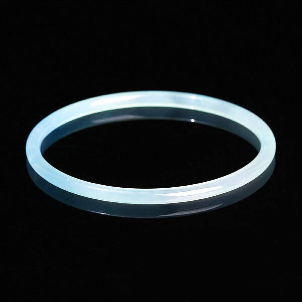 Dyed Natural Agate Simple Plain Bangle for Women