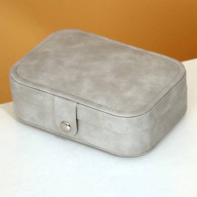 PU Leather with Lint Jewelry Storage Box