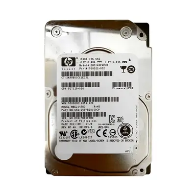 518022R-002 HP 146GB 6Gb/s SAS 15000 2.5-inch Hard Drive