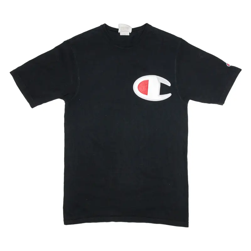 CHAMPION Mens T-Shirt Black S