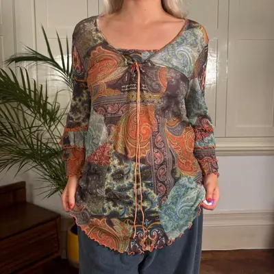 Capriccio Mesh Top - Medium Multicoloured Polyester