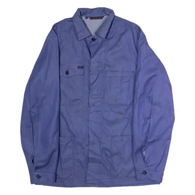 SPILAG Swiss Mens Workwear Jacket Blue Twill L