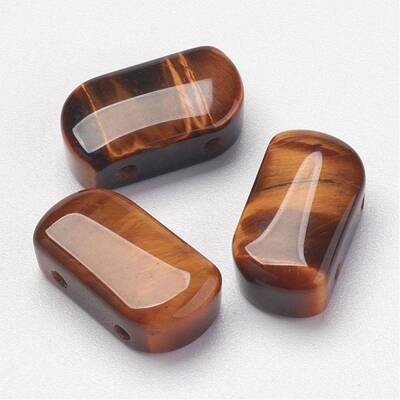 Natural Tiger Eye Multi-Strand Links