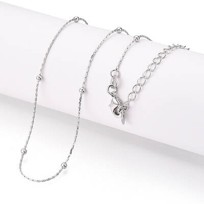 Brass Ball Boston Link Chain Necklaces