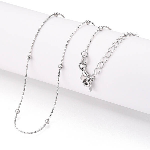 Brass Ball Boston Link Chain Necklaces