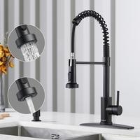 FORIOUS Kitchen Faucet with Pull Down Sprayer 2 Modes Single Handle High Arc Stainless Steel Kitchen Sink Faucet for Farmhous...