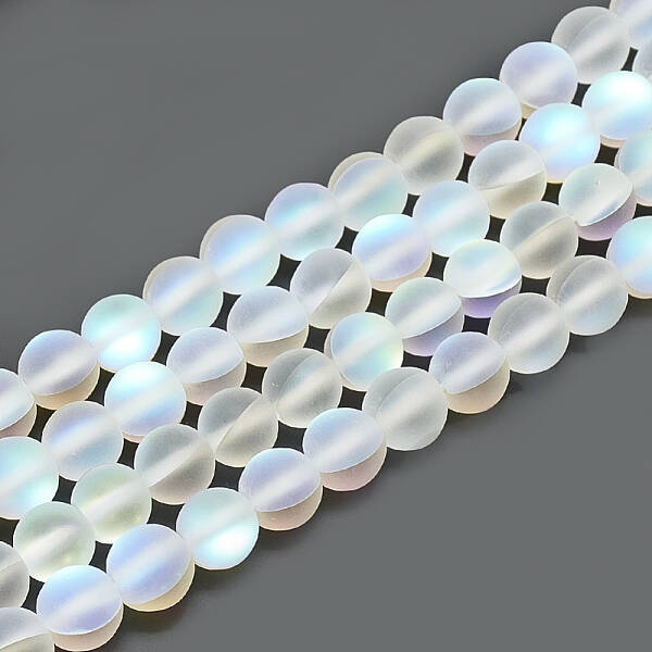 Synthetic Moonstone Beads Strands