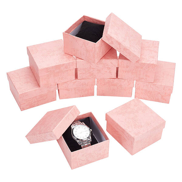 Square Cardboard Watch Storage Boxes