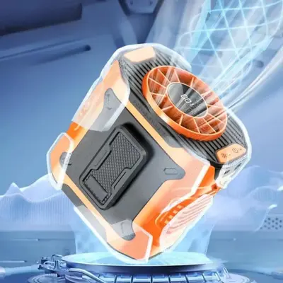 3 in 1 Portable Fan with Power Bank Function, Usb Rechargeable Fan with Led Light, Outdoor Cooling Fan for Outdoor Work, Farm...