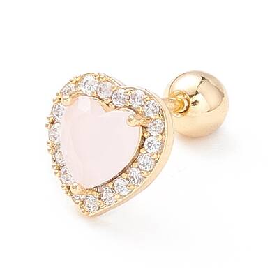Heart Cat Eye Stud Earrings for Women