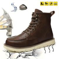 Men's Breathable Work Safety Boots - Anti - Slip with Steel Toe Protection, Suitable for All Seasons. Closed - style  Boots w...