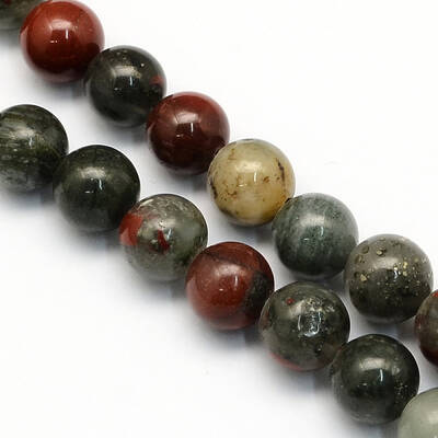 Natural African Bloodstone Beads Strands