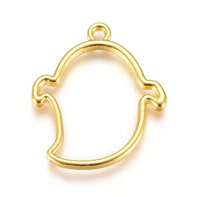 Halloween Zinc Alloy Open Back Bezel Pendants