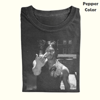 The Walking Dead Vintage Graphic Tee, Daryl Dixon Middle Finger T-Shirt, Movies Tee, Unisex Meme Cringe Funny Dumb Shirt, Men...