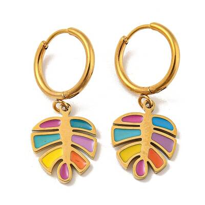 Golden 304 Stainless Steel Hoop Earrings