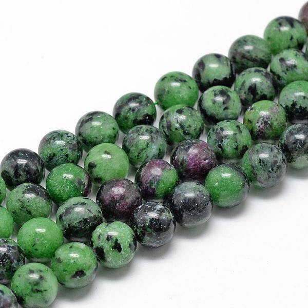 Natural Ruby in Zoisite Beads Strands