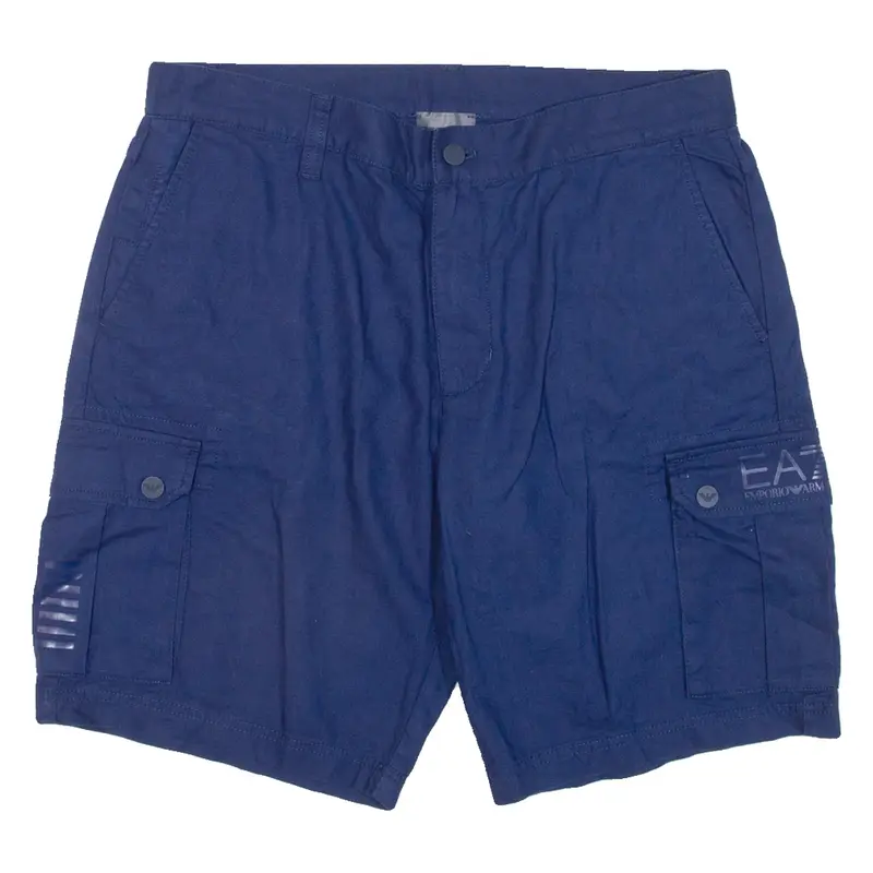 EA7 EMPORIO ARMANI Mens Cargo Shorts Blue XL W38