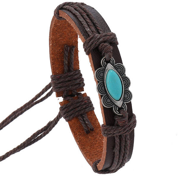 PU Leather Cord Adjustable Bracelets