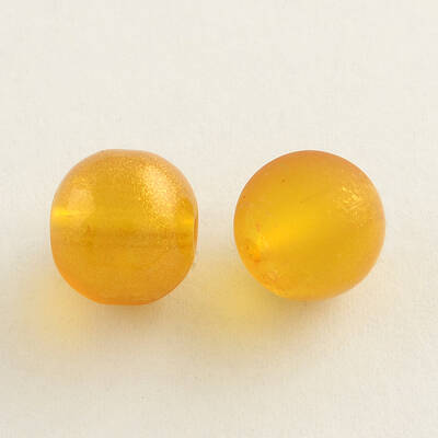 Spray Painted Glass Round Bead Strands