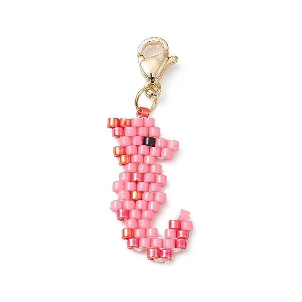 Handmade Loom Pattern Seed Beads Pendants Decoration