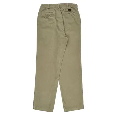 Polo By Ralph Lauren Cord Trousers - 32? Waist Beige Cotton | Size: 32″ waist