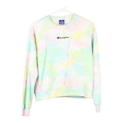 Age 15-16 Champion Tie-Dye Sweatshirt - XL Multicoloured Cotton Blend