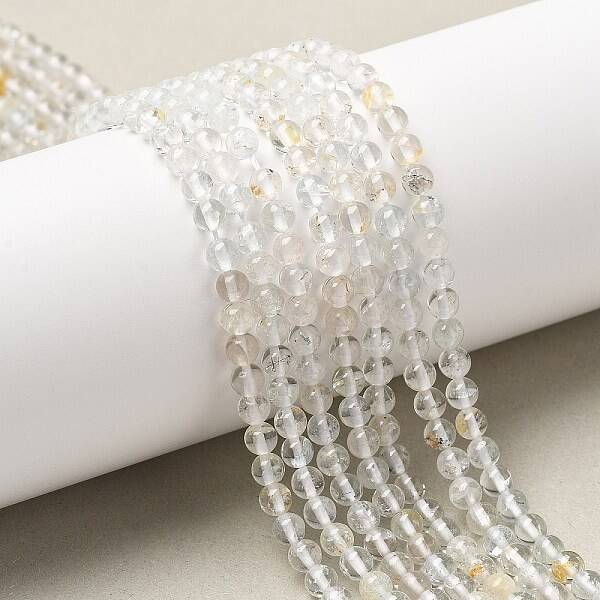 Natural White Topaz Beads Strands