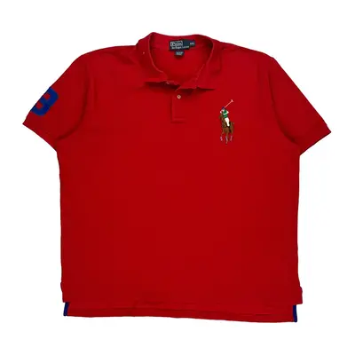 Polo By Ralph Lauren Polo Shirt - 2XL Red Cotton | Size: xx-large
