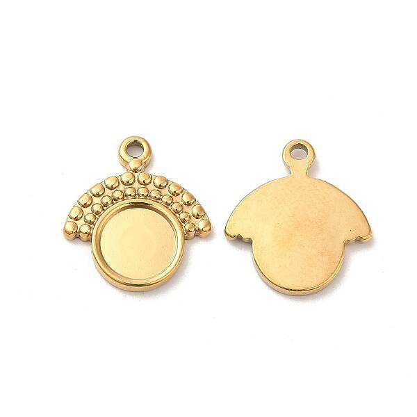 304 Stainless Steel Pendant Cabochon Settings