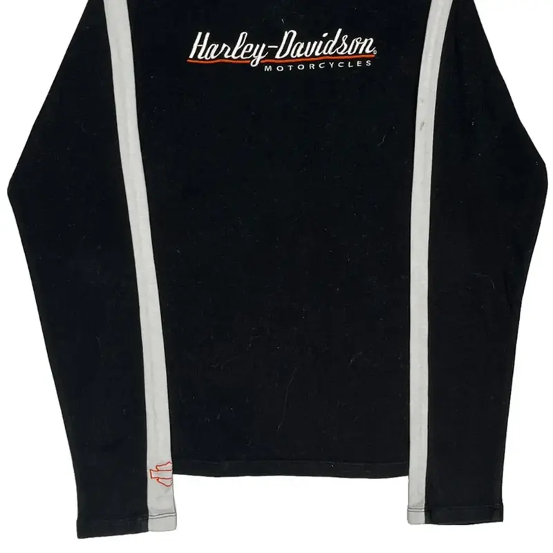 Harley Davidson Graphic Rollneck - Large Black Cotton