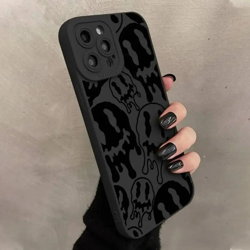 Creative Ghost Pattern Phone Case, TPU All-inclusive & Drop-resistant Phone Protective Cover, Decorative Phone Accessories Co...