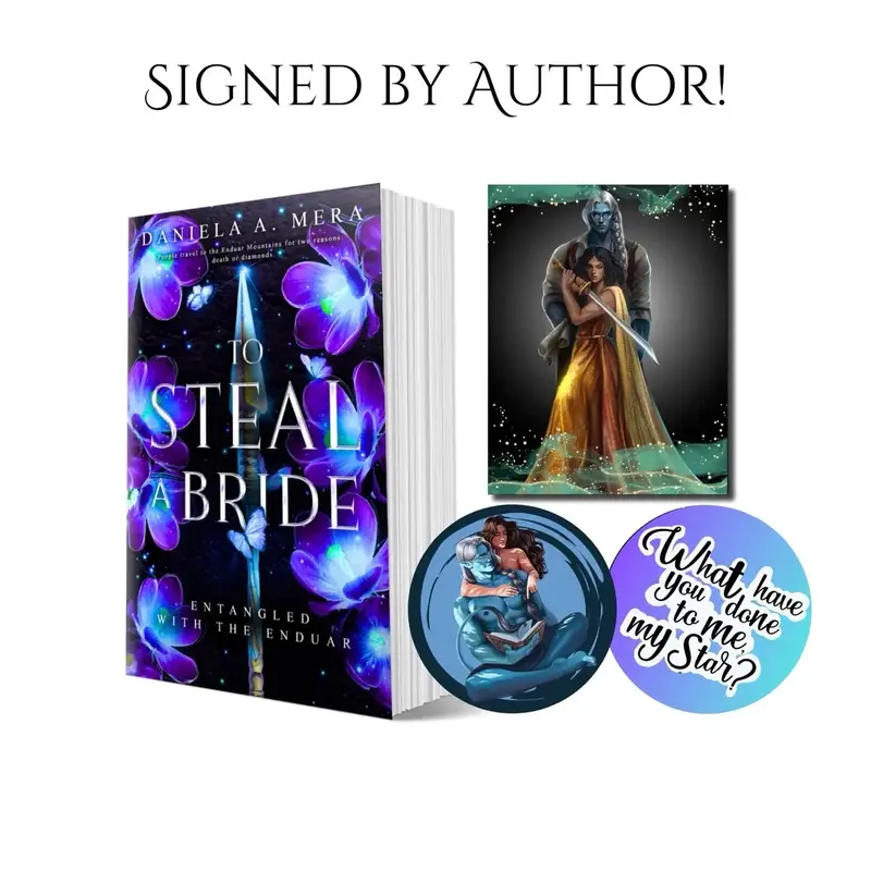 TO STEAL A BRIDE Signed Bundle with Art and Stickers (Soft Cover)