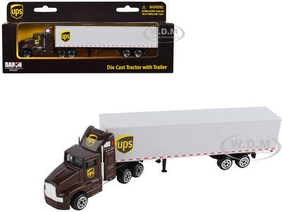 UPS Truck with Trailer Brown \