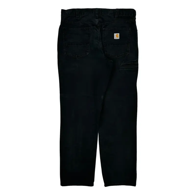 Relaxed Fit Carhartt Trousers - 36W 31L Black Cotton