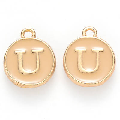 Golden Plated Alloy Enamel Charms