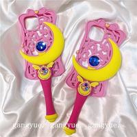 Ungainly 3D Star And Moon Stick IPhone 14 Pro Max Apple 13 12 11 Mobile Phone CaseSpoof Funny