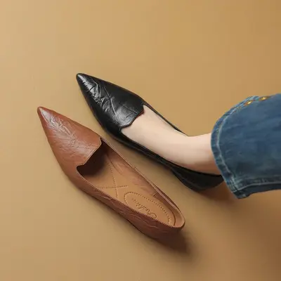 CHIKO Mckenna Pointy Toe Block Heels Loafers Shoes