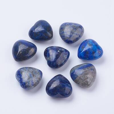 Natural Lapis Lazuli Heart Love Stones