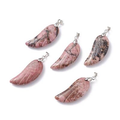 Natural Rhodonite Pendants